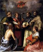 Andrea del Sarto Disputation on the Trinity oil painting on canvas